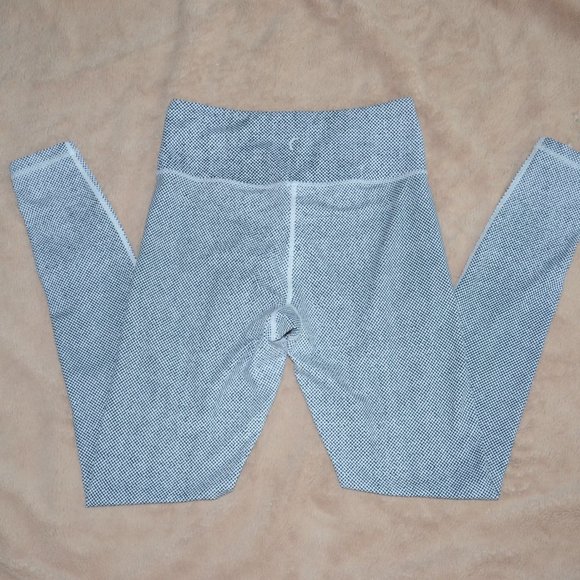 ZYIA Active Racer Light N Tight Black White Micro Dot Full Length Leggin… - Picture 4 of 10